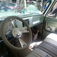 Interior of vintage car stereo usa plus